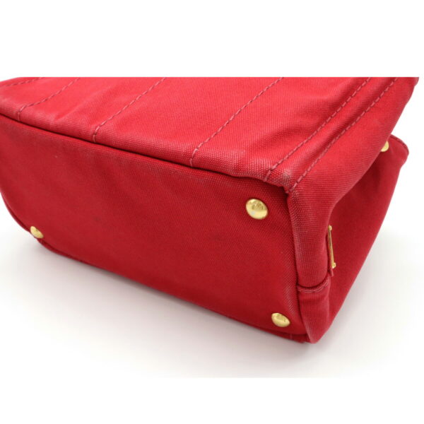 12140453 2 Prada Canapa Canvas Tote Bag Red