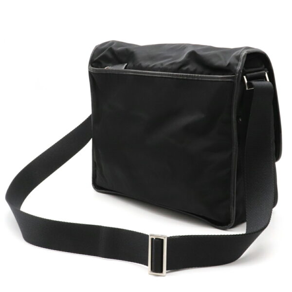 12140851 1 Prada Nylon Leather Messenger Bag Nero Black