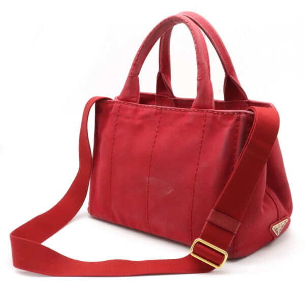 12140924 1 Prada Canapa 2WAY Shoulder Bag Rosso Red