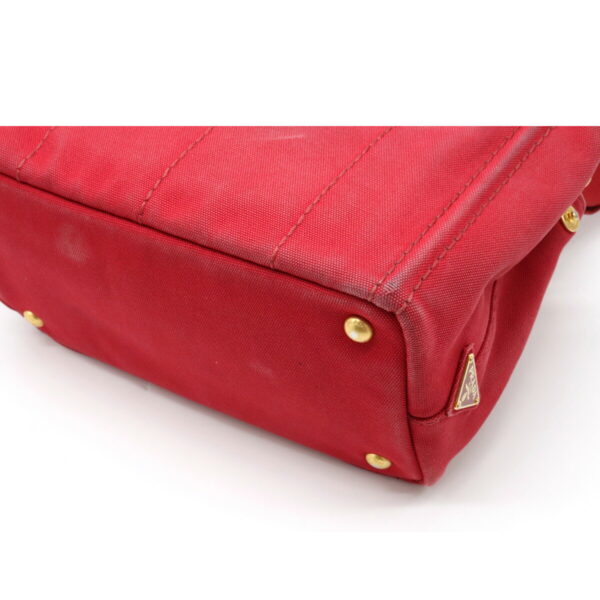 12140924 2 Prada Canapa 2WAY Shoulder Bag Rosso Red