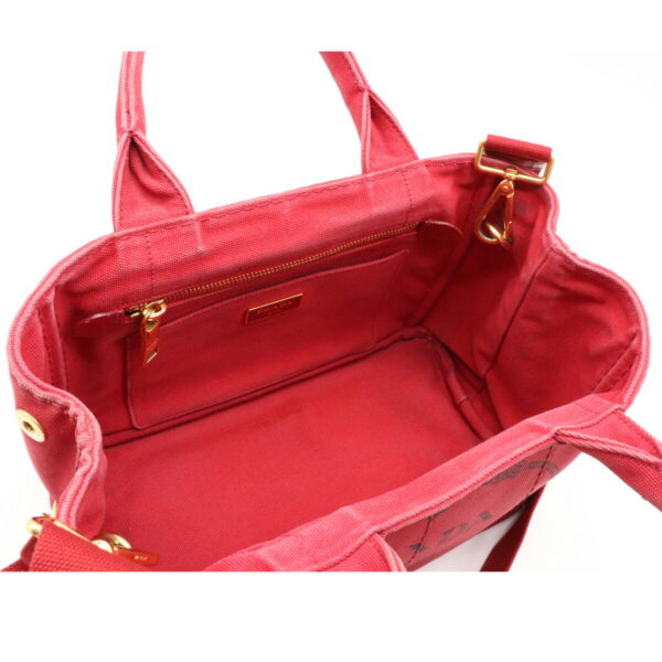 12140924 4 Prada Canapa 2WAY Shoulder Bag Rosso Red