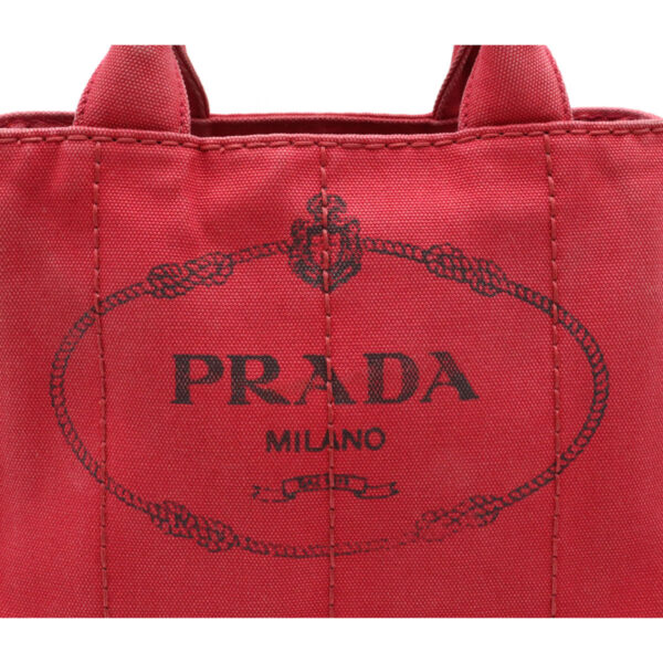 12140924 7 Prada Canapa 2WAY Shoulder Bag Rosso Red