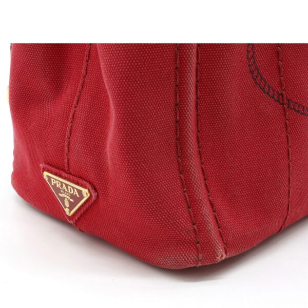 12140924 8 Prada Canapa 2WAY Shoulder Bag Rosso Red