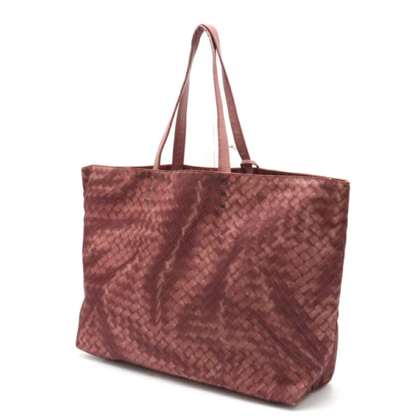 12141277 1 Bottega Veneta Intreccio Lusion Tote Shoulder Bag Nylon Pink