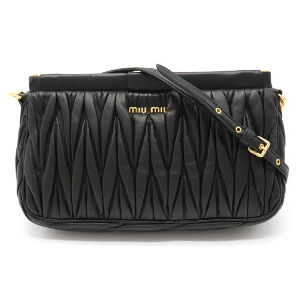 12150262 Miu Miu Crossbody Bag Leather Nero Black