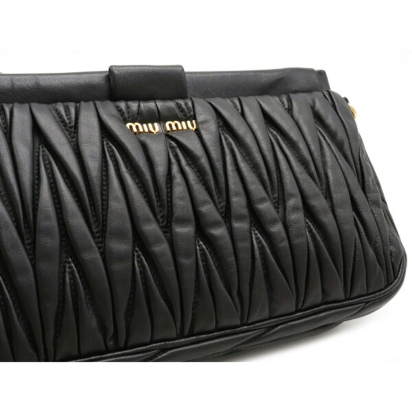 12150262 7 Miu Miu Crossbody Bag Leather Nero Black