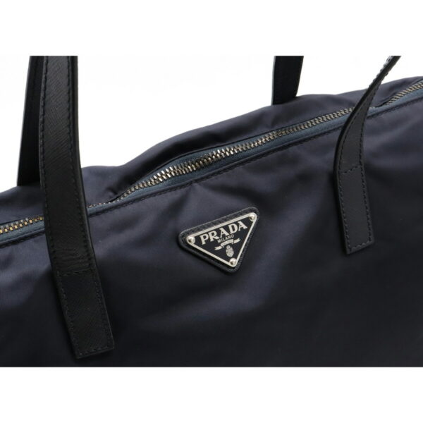 12150698 8 Prada Large Nylon 2WAY Shoulder Bag Bleu Navy