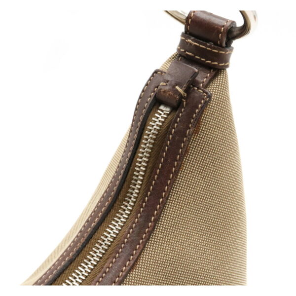 12151467 7 Prada Jacquard Leather Shoulder Bag Corda Khaki Brown