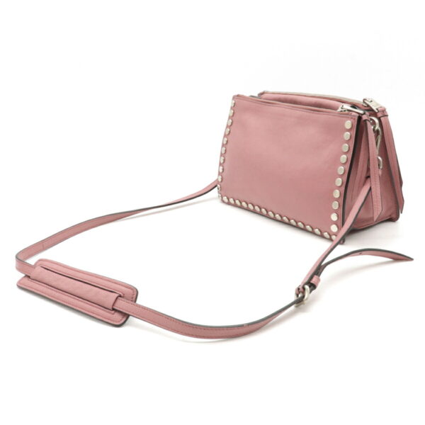 12160452 1 Prada Etiquette Studded Leather 2WAY Shoulder Bag Pink