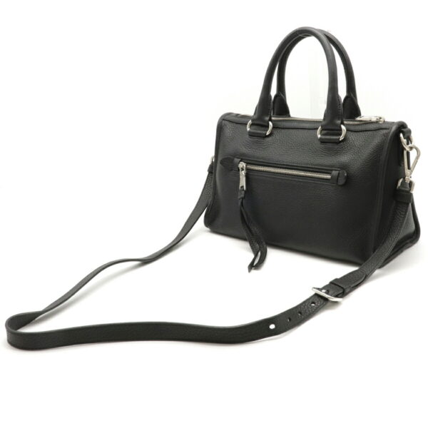 12160457 1 Prada Vitell Phenix Leather 2WAY Shoulder Bag Nero Black