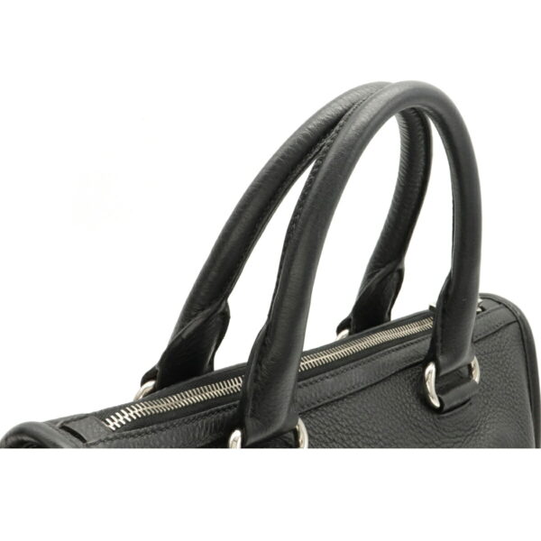 12160457 5 Prada Vitell Phenix Leather 2WAY Shoulder Bag Nero Black