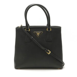 12170216 Prada Handbag Branded with Crystals Black