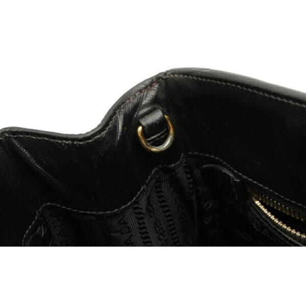 12170216 5 Prada Saffiano Leather 2WAY Shoulder Bag Nero Black