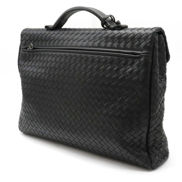 12170329 1 Bottega Veneta Intrecciato Business Bag Briefcase Leather Black