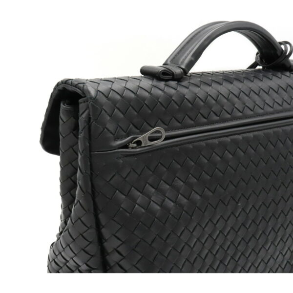 12170329 6 Bottega Veneta Intrecciato Business Bag Briefcase Leather Black