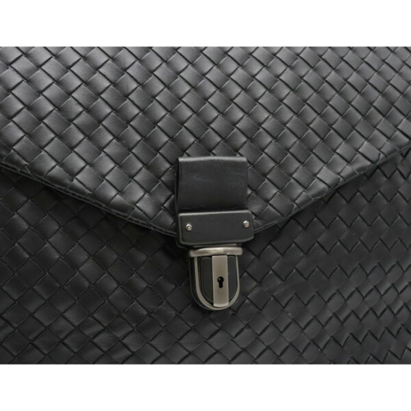 12170329 8 Bottega Veneta Intrecciato Business Bag Briefcase Leather Black