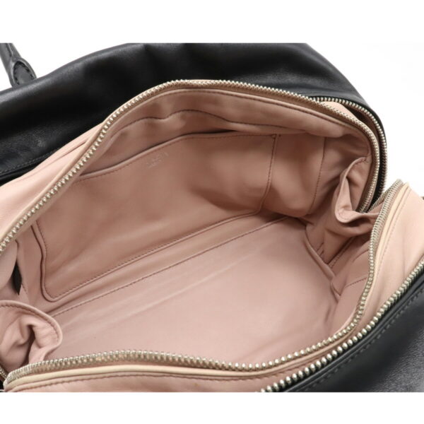 12170987 5 Prada Inside Leather 2WAY Shoulder Bag Nero Black Pink