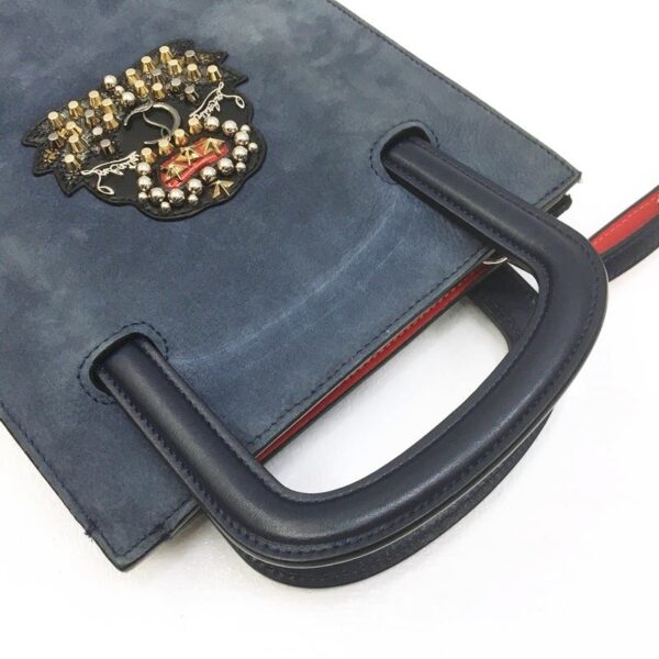 122 20220421 a 4 04 Christian Louboutin Trick Track 3 Way Shoulder Bag Navy Blue