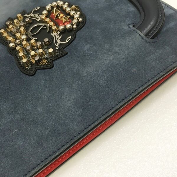 122 20220421 a 4 08 Christian Louboutin Trick Track 3 Way Shoulder Bag Navy Blue