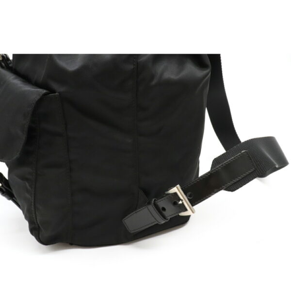 12200565 5 Prada Nylon Leather Daypack Nero Black