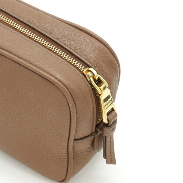 12210362 4 Prada Cosmetic Pouch Accessory Case Brown