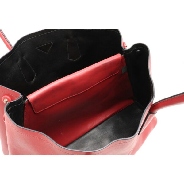 12220257 5 Prada Calf Leather Shoulder Tote Bag Fuoco Red