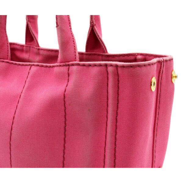 12220977 6 Prada Canapa Mini 2WAY Shoulder Bag Peonia Pink