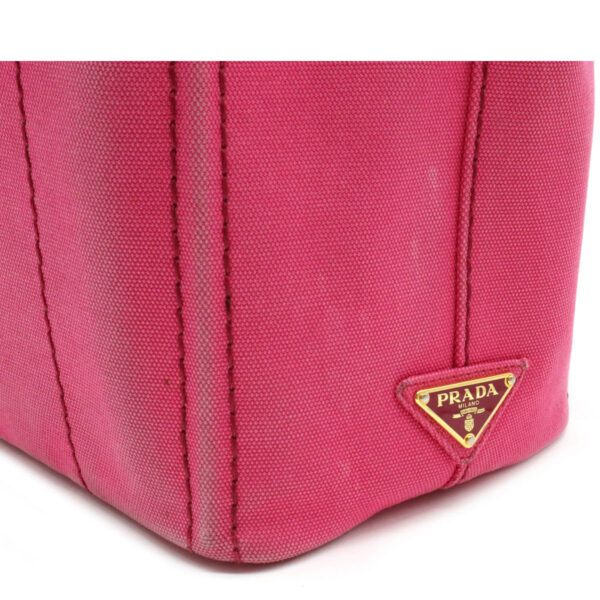 12220977 8 Prada Canapa Mini 2WAY Shoulder Bag Peonia Pink