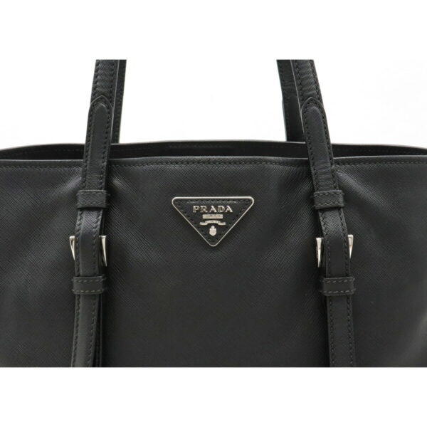 12230235 8 Prada Saffiano Leather Shoulder Tote Bag Nero Black