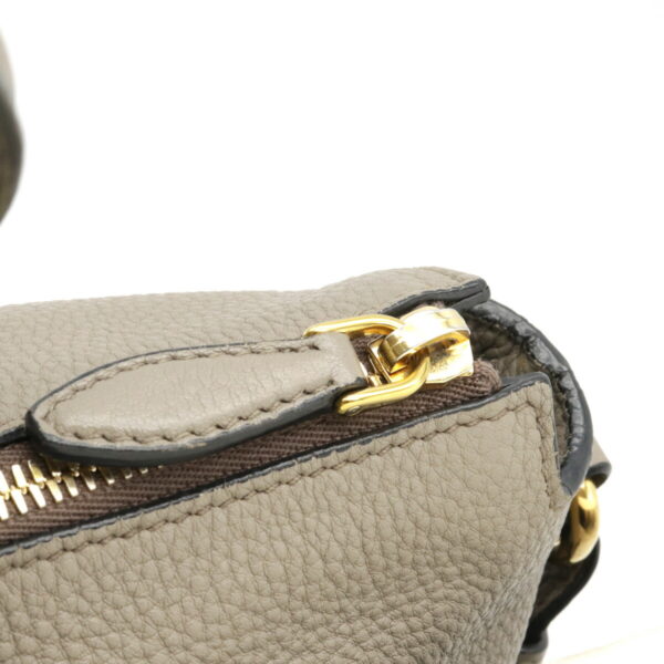 12230736 4 Prada Leather 2WAY Shoulder Bag Greige