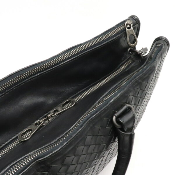 12240267 7 Bottega Veneta Intrecciato Business Bag Document Bag Briefcase Leather Black