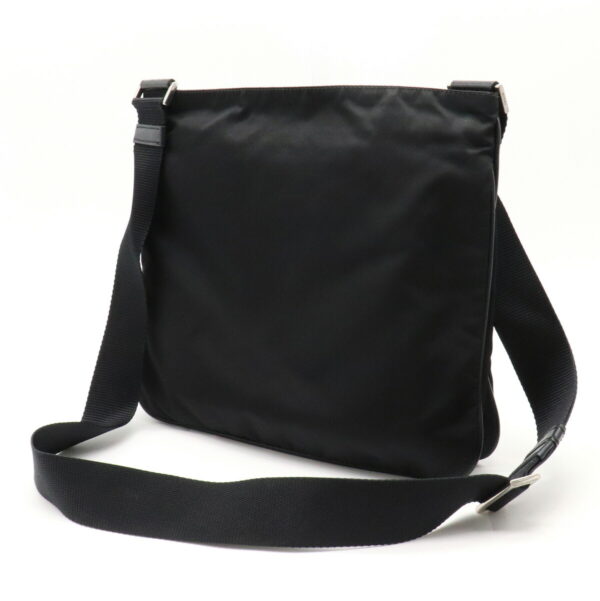 12240471 2 Prada Nylon Leather Messenger Bag Nero Black