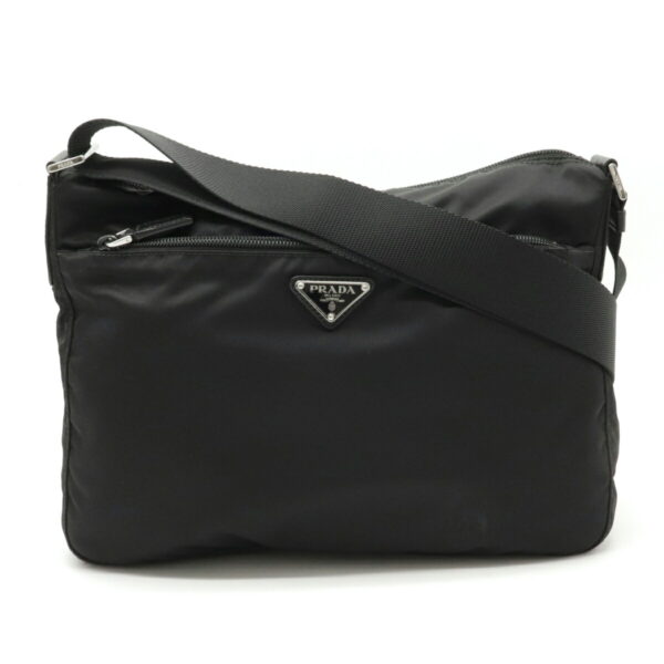 12240586 1 Prada Crossbody Shoulder Bag Nylon Leather Nero Black