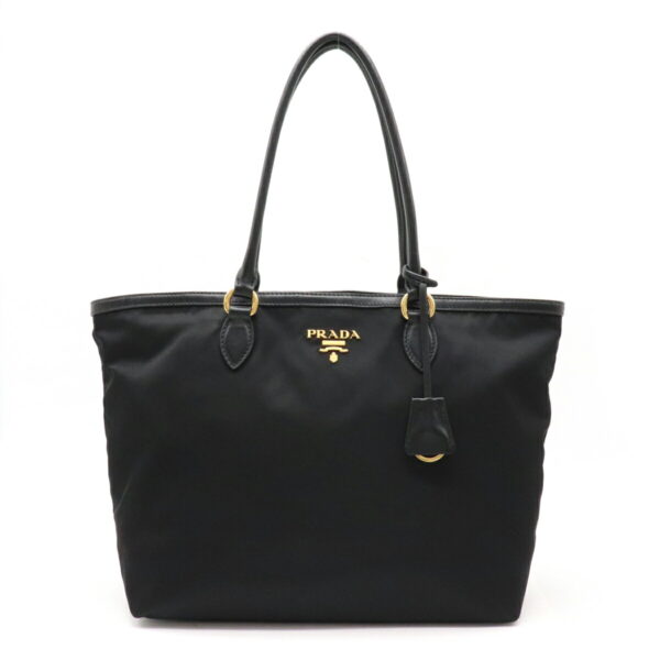 12240728 1 Prada TESSUTO Tote Bag Nylon Leather Nero Black