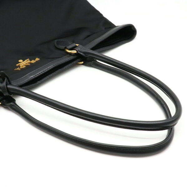 12240728 4 Prada TESSUTO Tote Bag Nylon Leather Nero Black