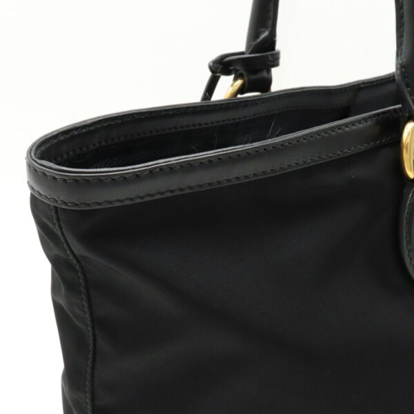 12240728 6 Prada TESSUTO Tote Bag Nylon Leather Nero Black