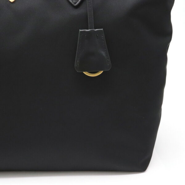 12240728 8 Prada TESSUTO Tote Bag Nylon Leather Nero Black