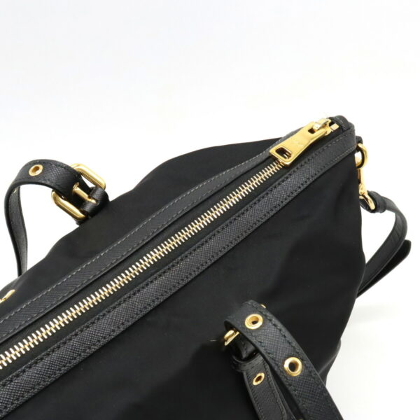 12290572 7 Prada Tote Bag Nylon Leather Nero Black