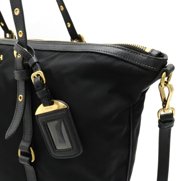 12290572 8 Prada Tote Bag Nylon Leather Nero Black