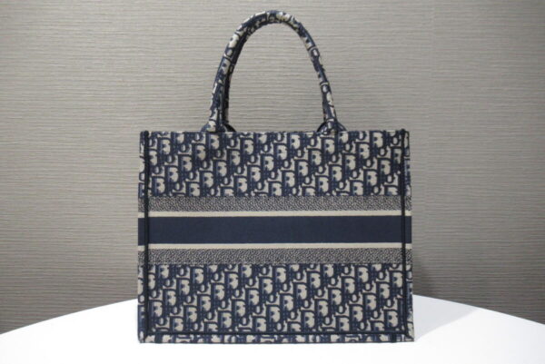 12300396 2 Christian Dior Book Tote Medium Navy Blue