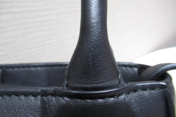 12303304 3 Bottega Veneta Mini Cassette Tote Bag Maxi Intrecciato Black