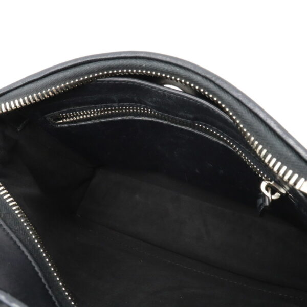 12320426 4 Fendi Click Handbag 2way Leather Black