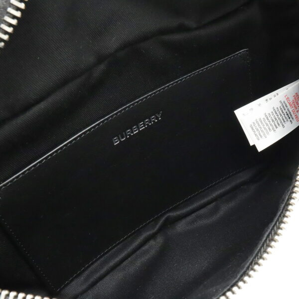 12340752 5 Burberry Logo Graphic Body Bag Leather Dark Gray