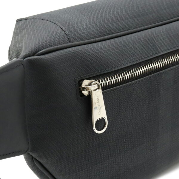 12340752 6 Burberry Logo Graphic Body Bag Leather Dark Gray