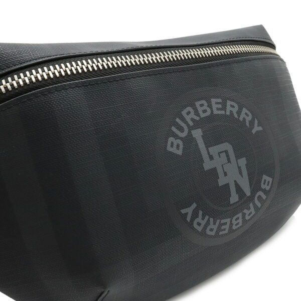 12340752 8 Burberry Logo Graphic Body Bag Leather Dark Gray