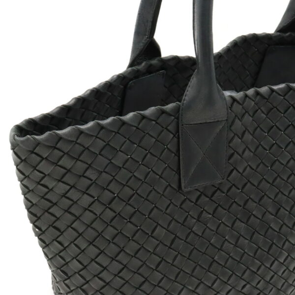 12350416 6 Bottega Veneta Intrecciato Tote Leather Black