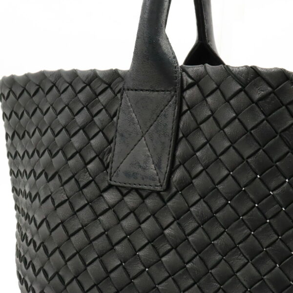 12350416 7 Bottega Veneta Intrecciato Tote Leather Black