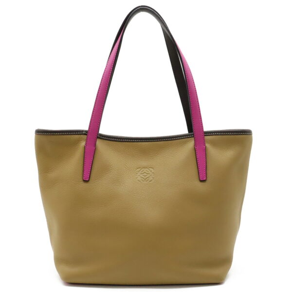 12360230 1 Loewe Anagram Tricolor Tote Bag Leather Beige