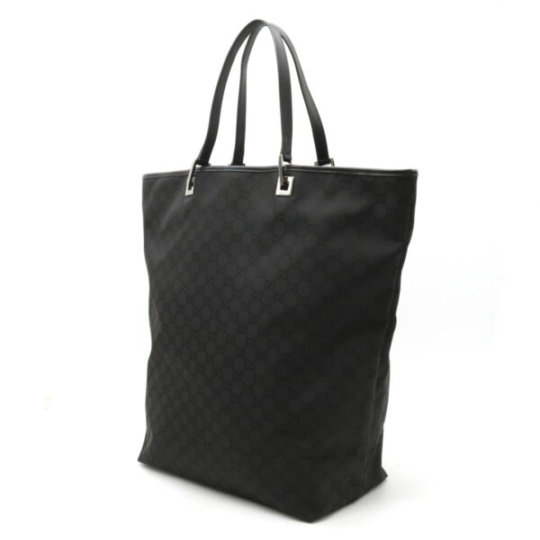 12370238 2 Gucci GG Nylon Large Tote Bag Leather Black