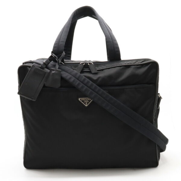 12370500 1 Prada Briefcase Travel Bag Nylon Nero Black